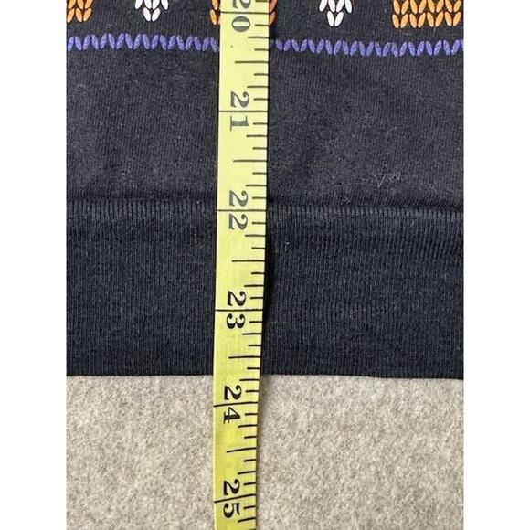 Black Halloween Sweatshirt Grandmas Never Run Out of Kisses or Candy Womens L - Picture 6 of 9